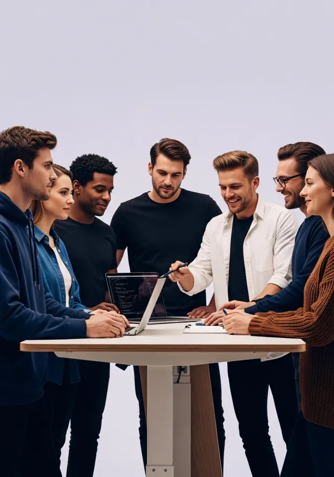 Vernetztes Team bei Event